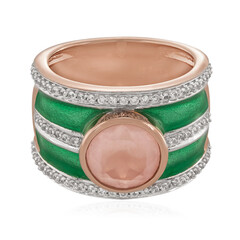 Zilveren ring met een rozen kwarts