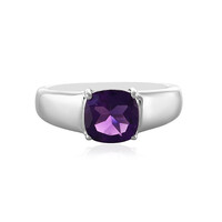 Zilveren ring met een amethist