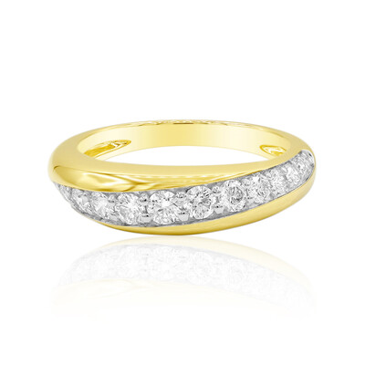 Gouden ring met een IF Diamant (D) (Annette)