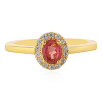 Zilveren ring met een toermalijn