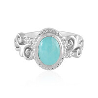 Zilveren ring met een amazoniet