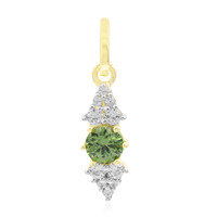 Gouden hanger met een Madagaskar Demantoid