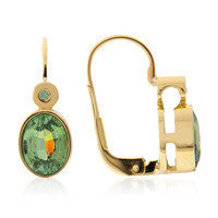 Gouden oorbellen met Namibian Demantoid (CUSTODANA)
