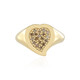 Zilveren ring met I2 Bruine Diamanten