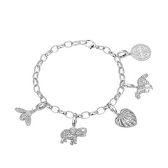 Zilveren armband met zirkonen (Adela Silber)