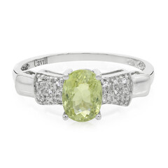 Zilveren ring met een koper toermalijn
