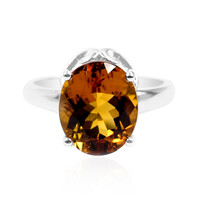 Zilveren ring met een Cognac Scapoliet