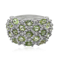 Zilveren ring met Paraiba toermalijnen