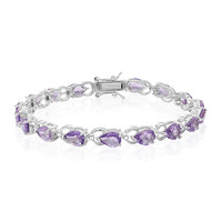 Zilveren armband met amethisten