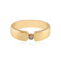 Zilveren ring met een I3 Bruine Diamant
