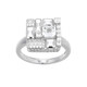 Zilveren ring met een witte topaas (Adela Silber)