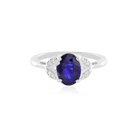 Zilveren ring met een Madagaskar Blauwe Saffier