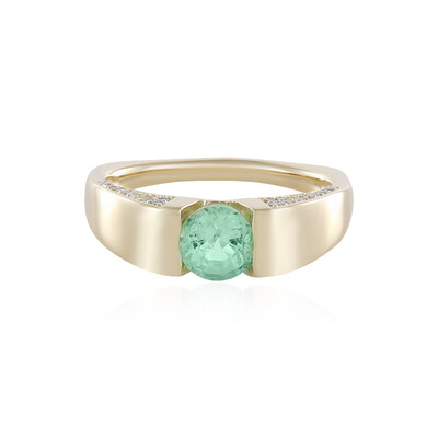 Gouden ring met een Russische smaragd (de Melo)