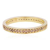 Gouden ring met I4 Champagne Diamanten