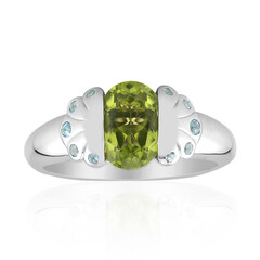 Zilveren ring met een Jilin Peridoot (Remy Rotenier)