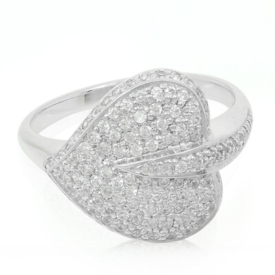 Zilveren ring met zirkonen