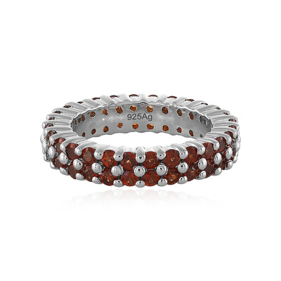 Zilveren ring met Mozambique granaten