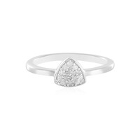 Zilveren ring met I2 (I) Diamanten