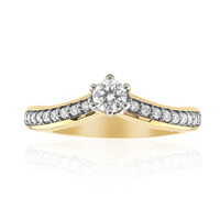 Gouden ring met een IF Diamant (D)