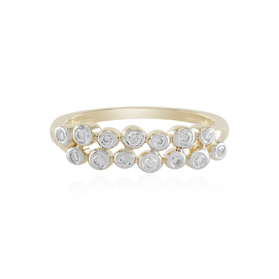 Gouden ring met SI1 (H) Diamanten