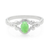 Zilveren ring met een keizerlijk chrysopraas
