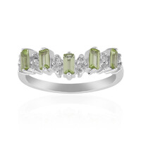 Zilveren ring met Birmese Peridoots
