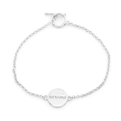 Zilveren armband met een zirkoon