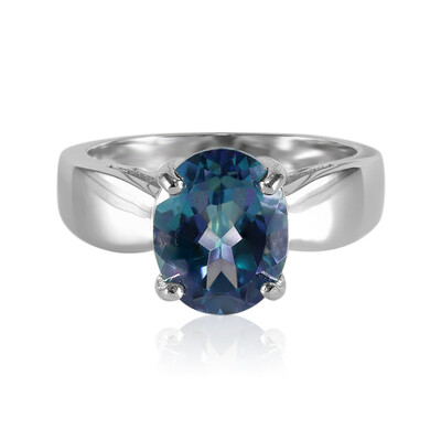 Zilveren ring met een Neptunus-topaas