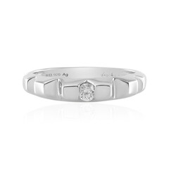Zilveren ring met een I2 (H) Diamant (de Melo)