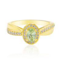 Zilveren ring met een tsavoriet