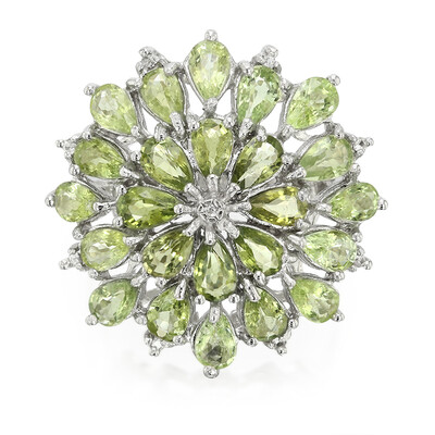 Zilveren ring met Paraiba toermalijnen