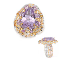 Zilveren ring met een lavendel amethist (Gems en Vogue)