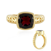Zilveren ring met een rhodliet