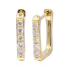 Gouden oorbellen met I1 (H) Diamanten (CIRARI)