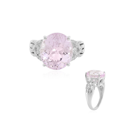 Zilveren ring met een kunziet