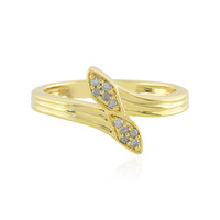 Zilveren ring met I4 (J) Diamanten