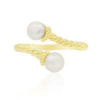 Zilveren ring met zoetwater kweekparels (TPC)