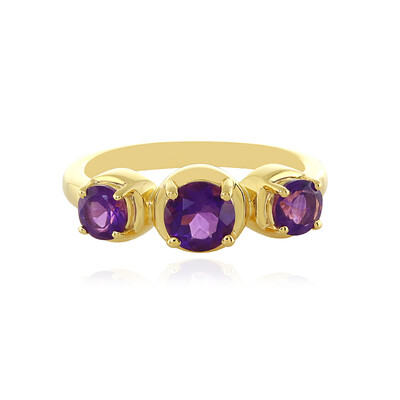Zilveren ring met een amethist