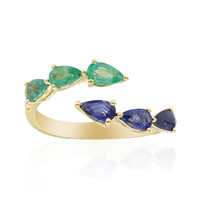 Gouden ring met Blauwe Ceylon saffieren (CIRARI)