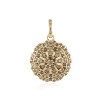 Gouden hanger met I2 Champagne Diamanten (de Melo)