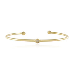 Zilveren armband met een VS1 champagne diamant