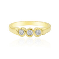 Gouden ring met VVS1 (F) Diamanten (adamantes [!])
