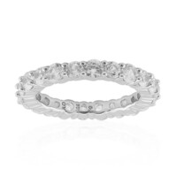Zilveren ring met zirkonen