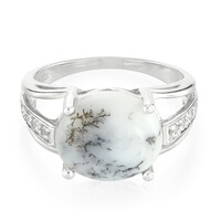 Zilveren ring met een dendrieten agaat