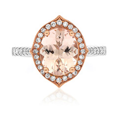 Gouden ring met een AAA Morganiet (AMAYANI)