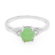Zilveren herenring met een keizerlijk chrysopraas
