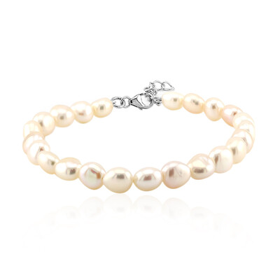 Zilveren armband met zoetwater kweekparels (TPC)