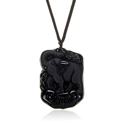 Halsketting met een obsidiaan