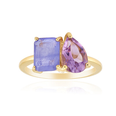 Zilveren ring met een amethist