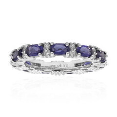 Zilveren ring met iolieten